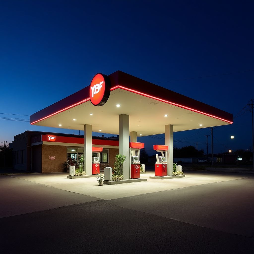 Estación de servicio moderna desarrollada por InvertPetroPro