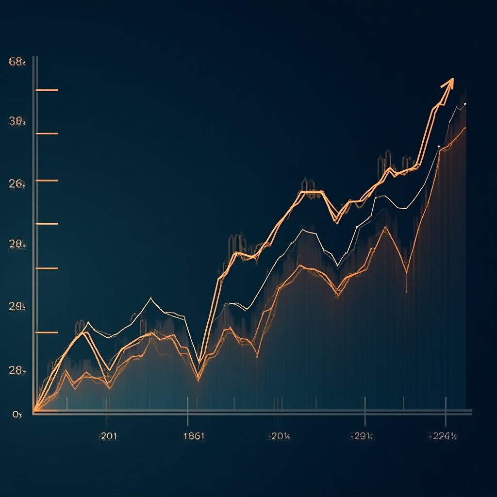 Gráfico de tendencias en el mercado petrolero argentino